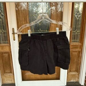 Forever 21 Black Cargo Shorts
